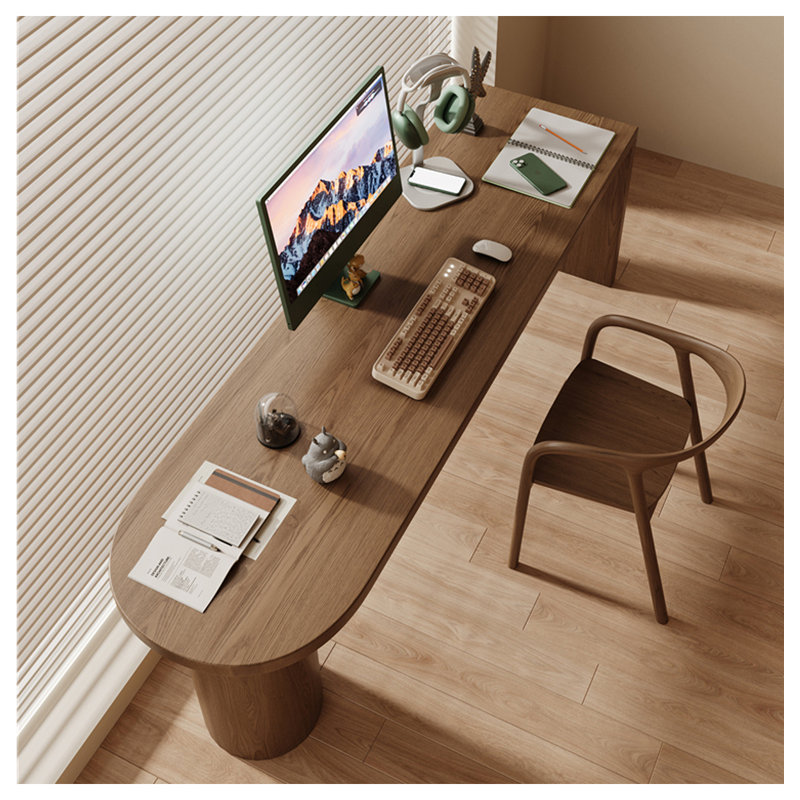 Stella Trek Brown Solid Wood Desk - Rectangular