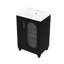 Meuble-lavabo avec lavabo, meuble-lavabo avec tablette à deux niveaux Damore-2039819657