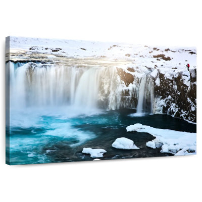 Alvord Alaskan Snowy Waterfall