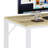 Broly 55'' L Shaped Desk with Power Outlets, Bookshelf & LED Light-1696316758