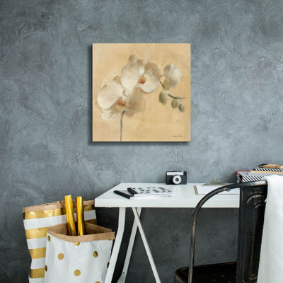 'White Orchid Crop'  by Cheri Blum Canvas Wall Art