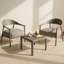 Ensemble de chaises d'appoint 2 pièces avec table basse Modern-1741106167