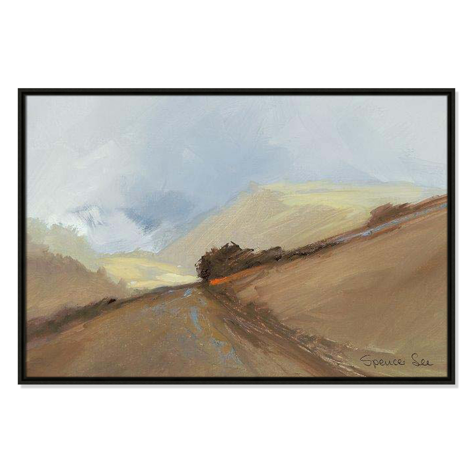 Heaven And Earth II by Spencer Lee, Espresso Framed, 25.5'' H x 37.5'' W x 2'' D