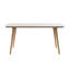 Table basse en bois d'hévéa de style Mid-Century pour l'élégance du salon