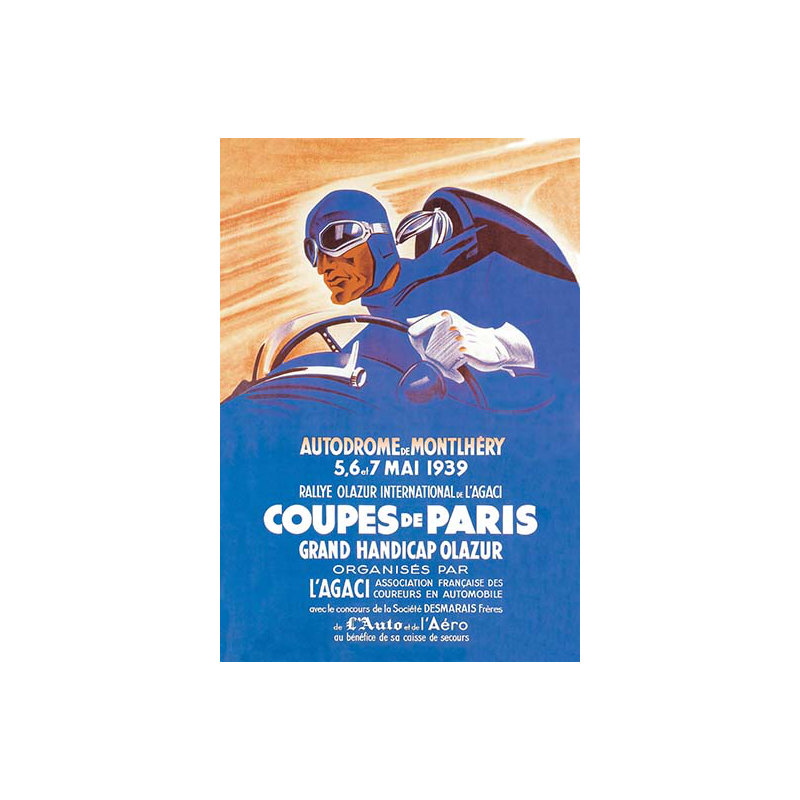 «go blue racer, go ! publicité rétro, H 66 po x l 44 po x P 1,5 po