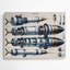"Space Rocket", art mural en métal beige