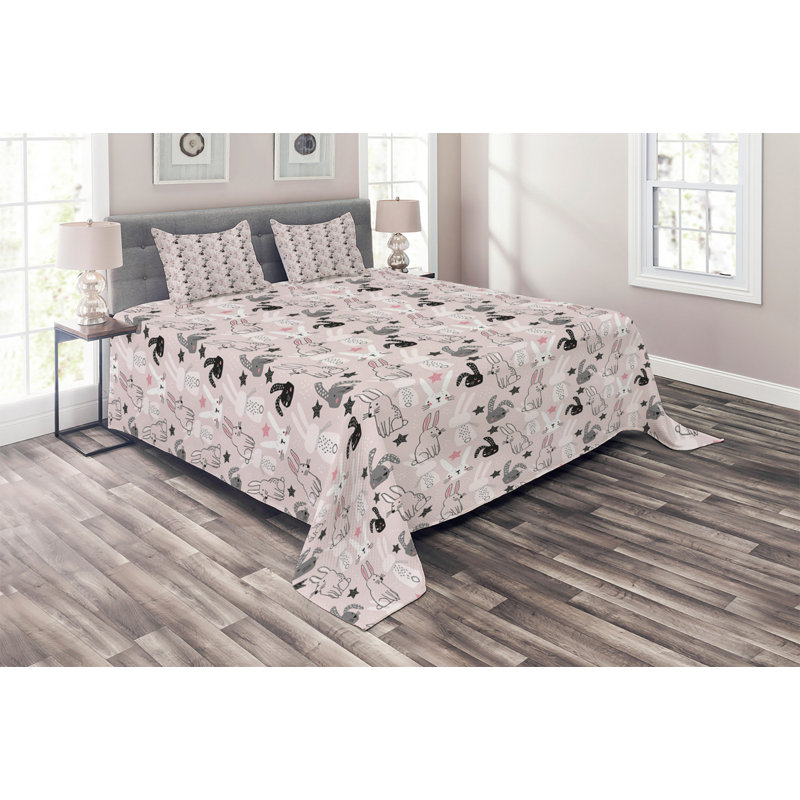 Coverlet, King Bedspread + 2 Shams