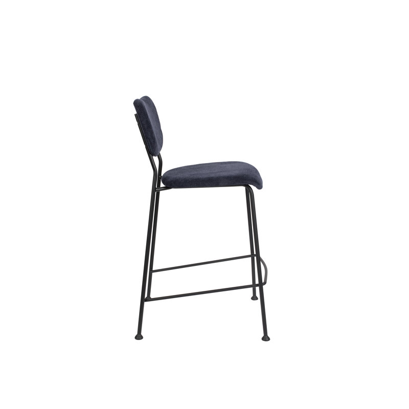 Benson Bar Stool, Counter Stool (25” Seat Height), Dark Blue
