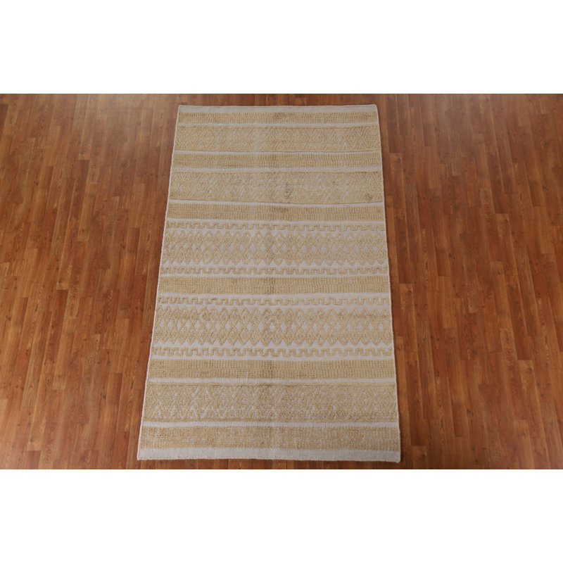 Tapis géométrique marocain fait à la main 5 x 8