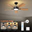 Ventilateur de plafond à DEL à intensité variable de 46 po Ayan-106907616