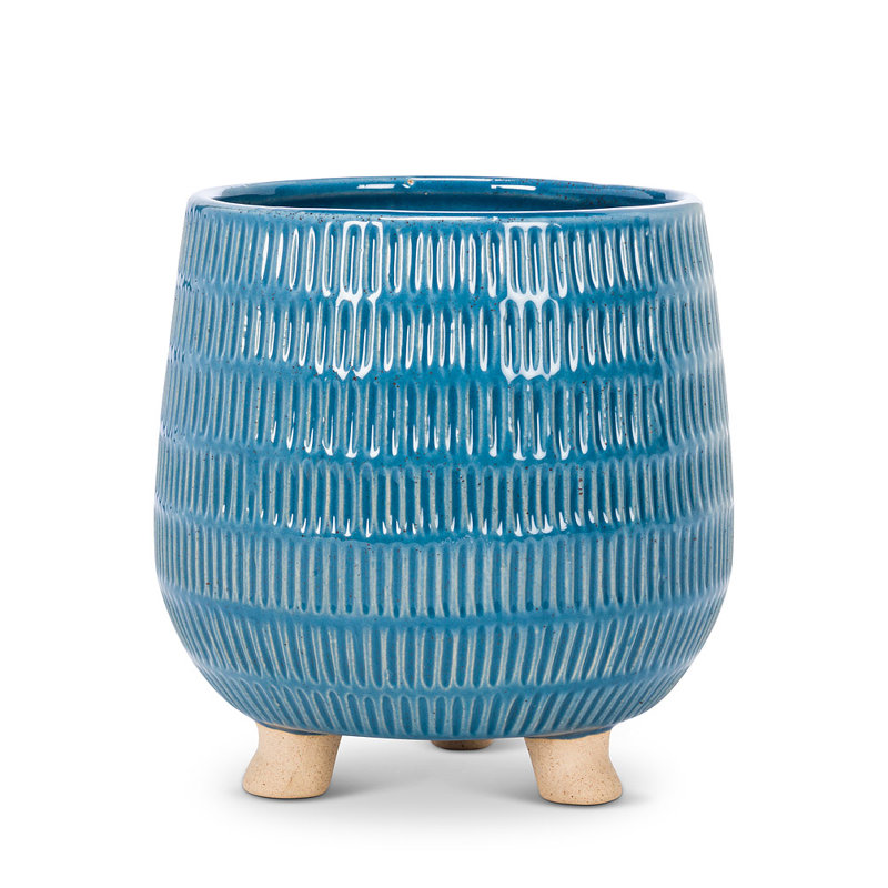 Jardinière Blue Belly, H 5,25 po x l 5,25 po x P 5,25 po, Bleu