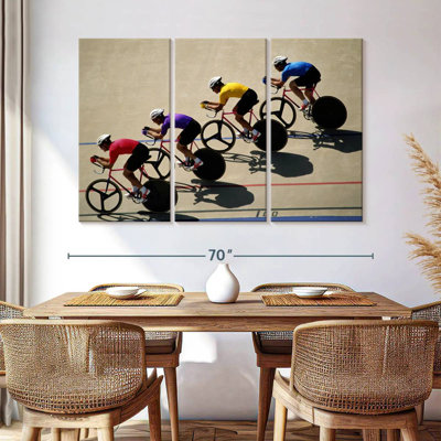 Cyclistes sur piste