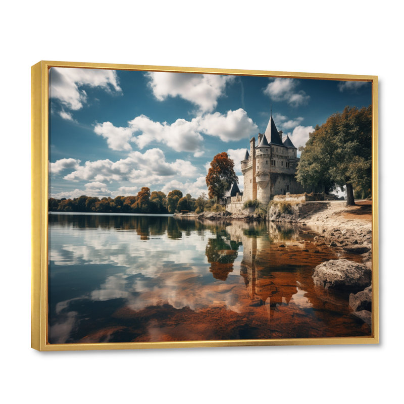 Markwich France, beau château - impression, H 12 po x l 20 po x P 1 po, Cadre flottant doré