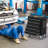 Heavy-duty Tool Cart & Worktable With 5 Drawers, Locking Casters, And Non-slip Mat-107119214
