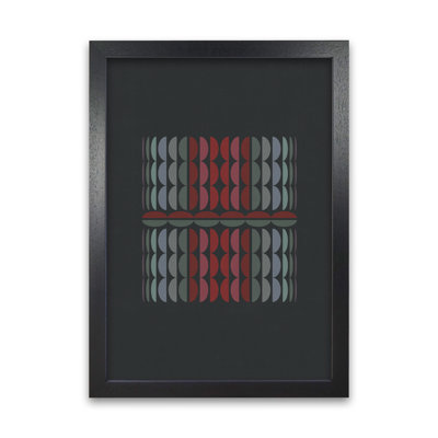 Abstract Shapes On Grey Original - Print