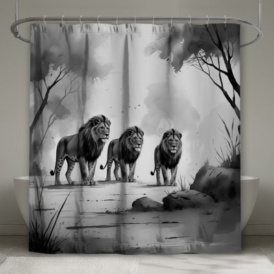 Rideau de douche Three Lions