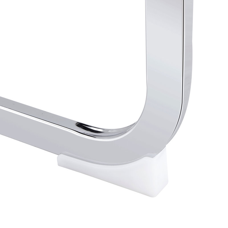 Ensemble de table et de chaises. Ensemble de salle à manger moderne à motif de marbre simple - table de 71 po x 35,4 po avec 6 chaises Pu gris clair. Autocollant à motif de marbre blanc, plateau de table en verre trempé, avec pieds de chaise arqués en métal argenté