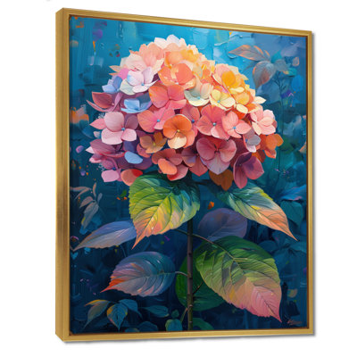 Pink Blue Hydrangea Blooming In Summer II - Hydrangea Wall Decor