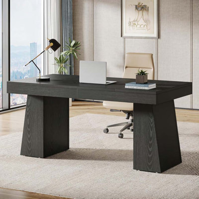 55-inch Medieval Modern Executive Desk