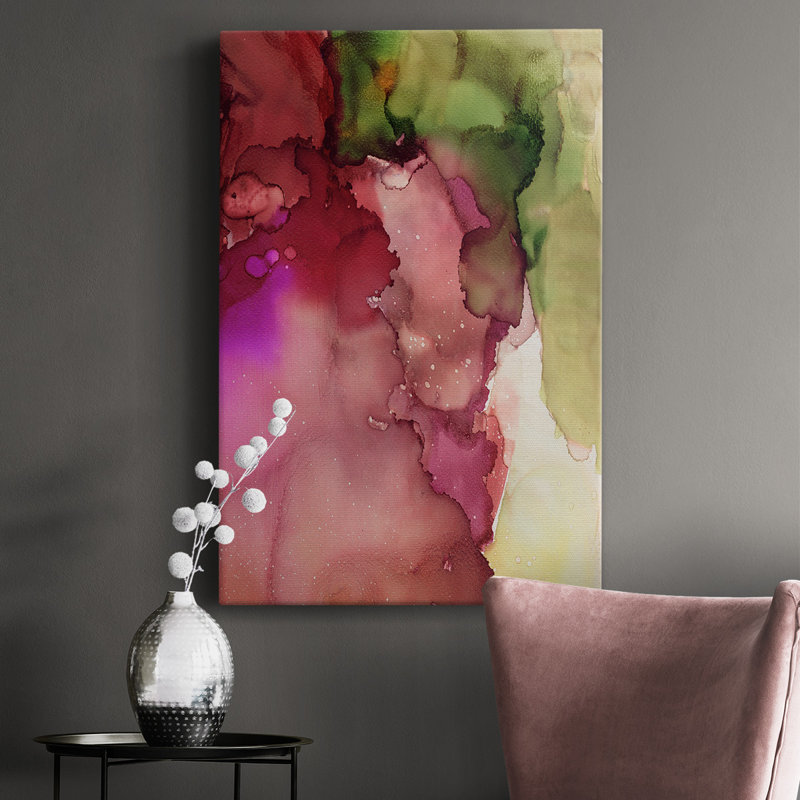 Happy Energy II - peinture sur toile tendue, H 27 po x l 16 po x P 1 po