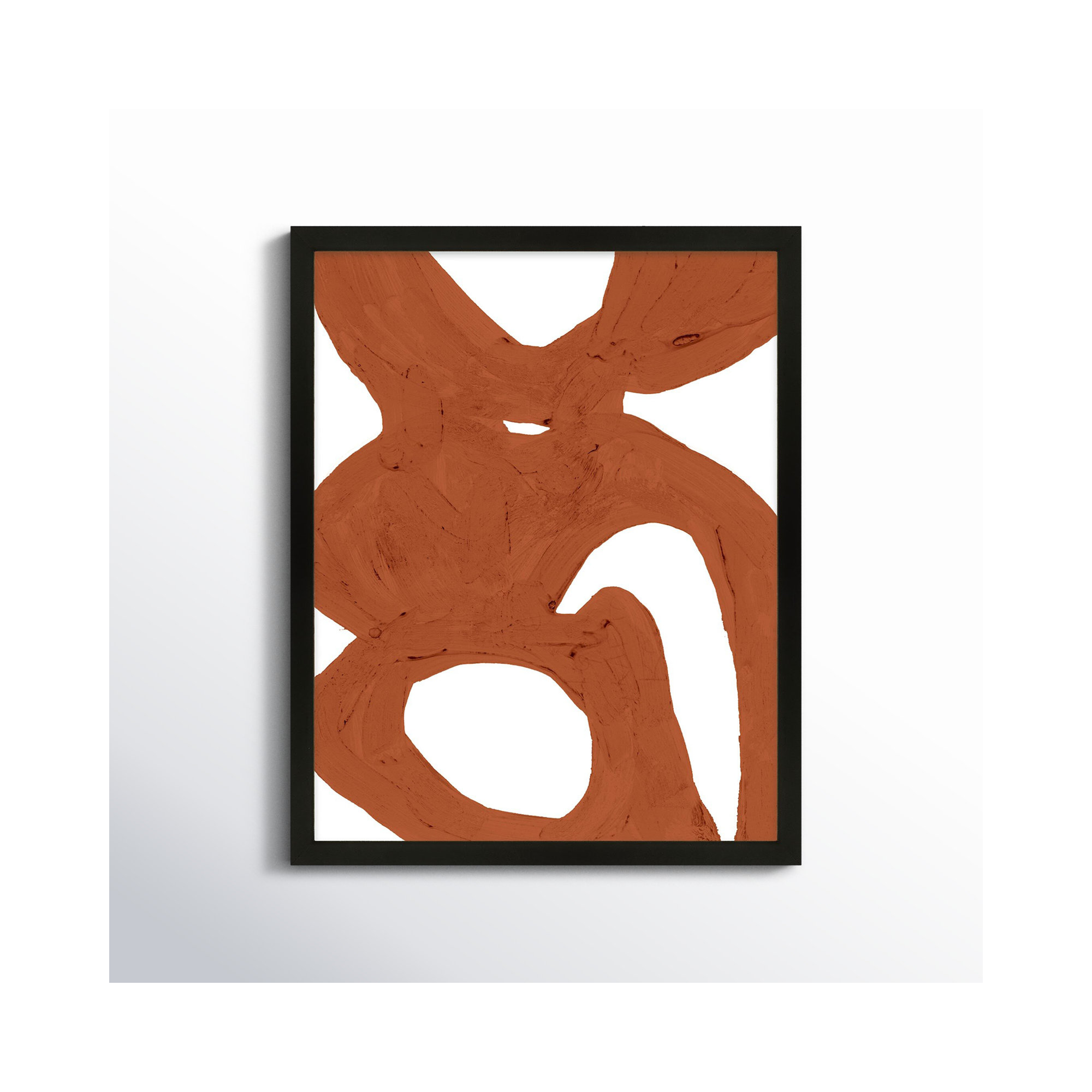 Copper Harmony 1 by Andrea Stokes, 20" H x 16" W x 1.25" D, Black Framed