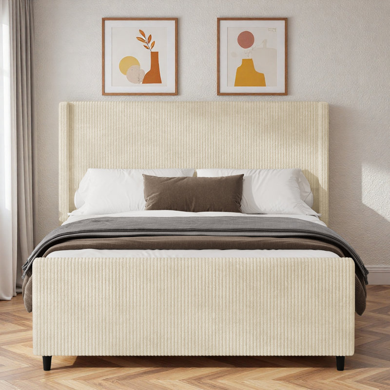 Lit tapissier Corduroy, Grand lit