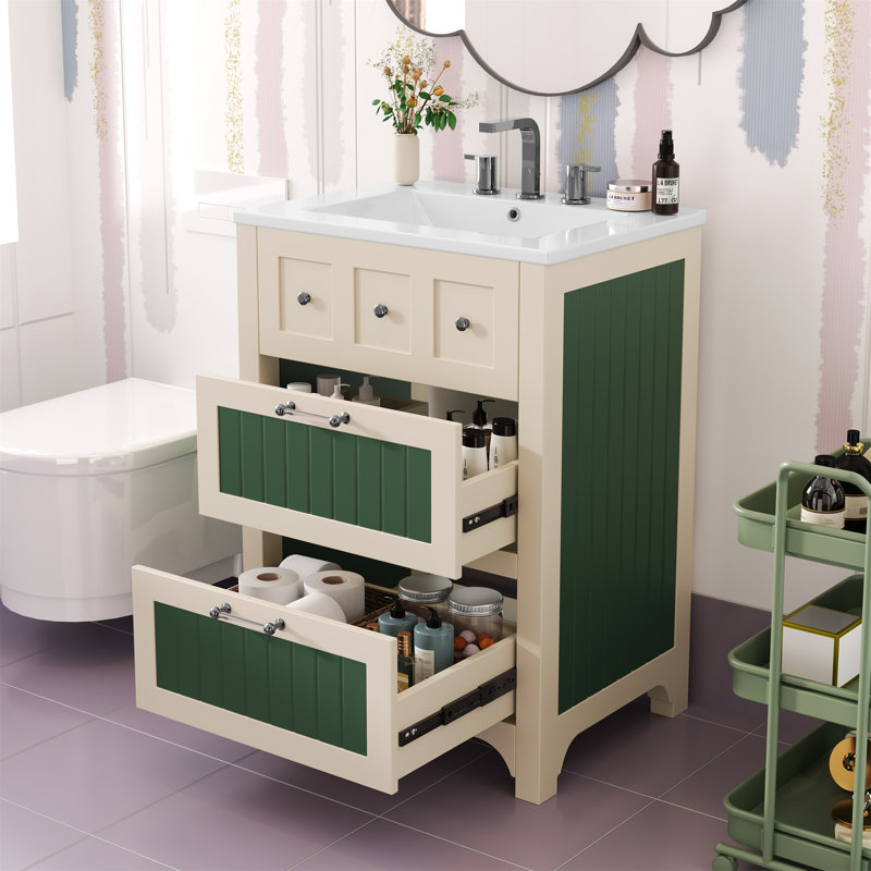 Bathroom Vanity With Ceramic Sink