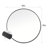Aloysius Metal Flat Wall Mirror-89092641-110987668-89092640