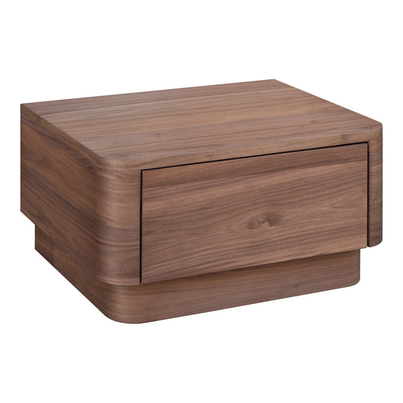 Mille 1 - Drawer Nightstand, Walnut