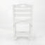 Chaises de patio compactes en PEHD blanc, polyvalentes et modernes à l'extérieur