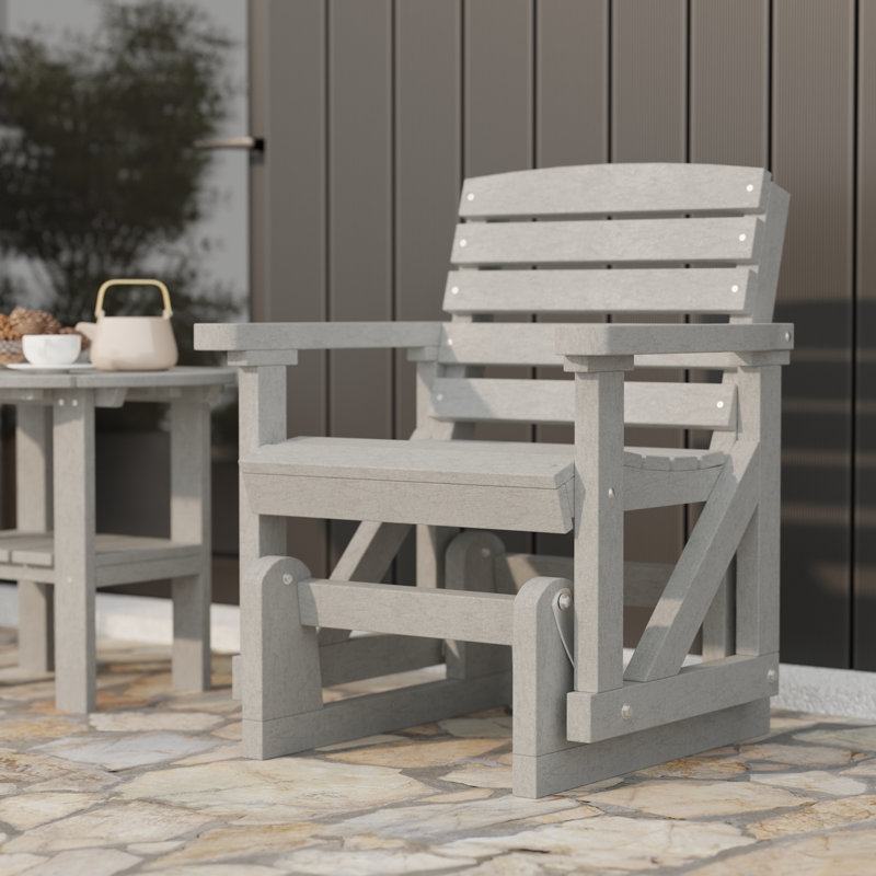 Fauteuil oscillant classique classique, Gris clair