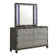 Commode 6 tiroirs 65,38 po avec miroir Joi