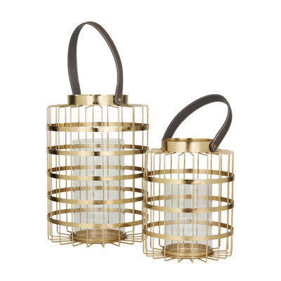 Glass Tabletop Candle Lantern