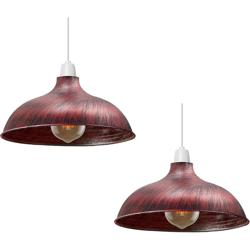 Abat-jour plafonnier en métal 2Pack 36cm - Grand luminaire suspendu moderne, abat-jour de remplacement pour cuisine, chambre à coucher, salon