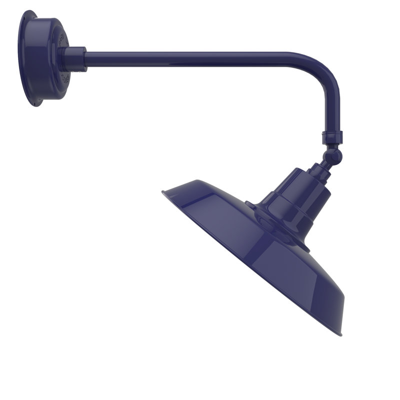 Luminaire de grange d'extérieur à DEL Oldage, Bleu de cobalt