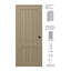 Porte pré-suspendue simple en bois manufacturé 2 panneaux à 2 panneaux-106872369-94623330-94623314