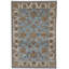 Cornwall Wool Oriental Area Rug in Blue/Brown/Ivory