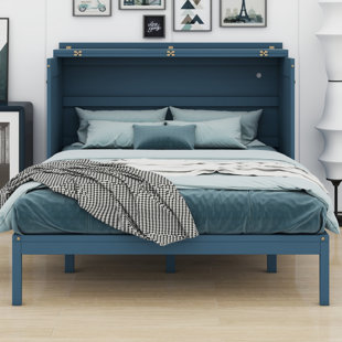 Compact Murphy Wall Bed with Drawer and Convenient Socket & USB Charging Ports