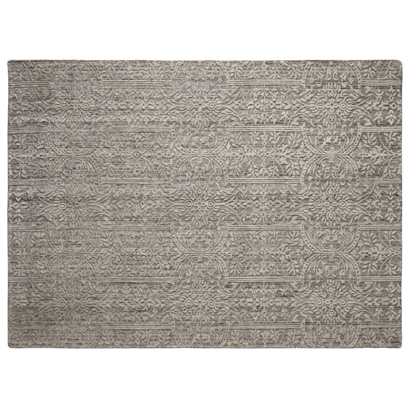 Mema Moroccan Area Rug in Brown, Rectangle 5' x 7'