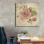 «Dusty Pink Rose On Antique Linen Light» par Cheri Blum, art mural sur toile-42195511