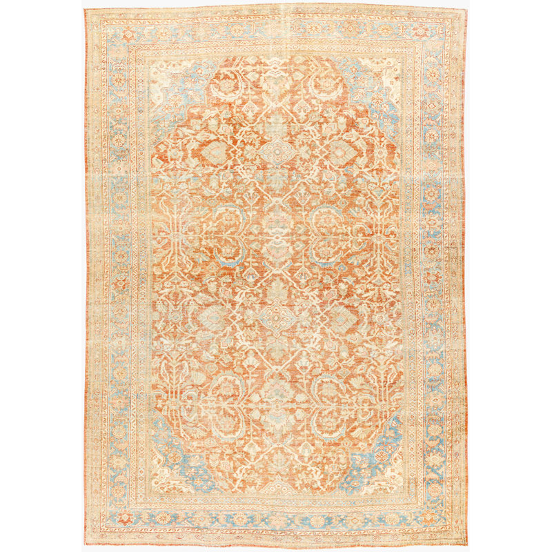 Antique One of a Kind One-of-a-Kind 8'8" x 11'10" Hand Knotted Area Rug