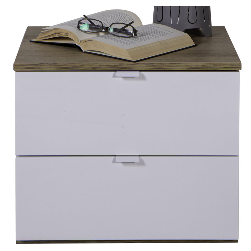 Gelosia 50cm W Manufactured Wood Bedside Table