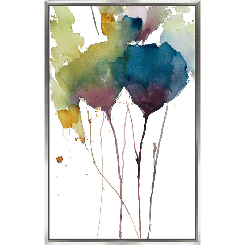 «Wildflower Grace II», reproduction d'art sur toile encadrée, H 63,5 po x l 39,5 po x P 2 po