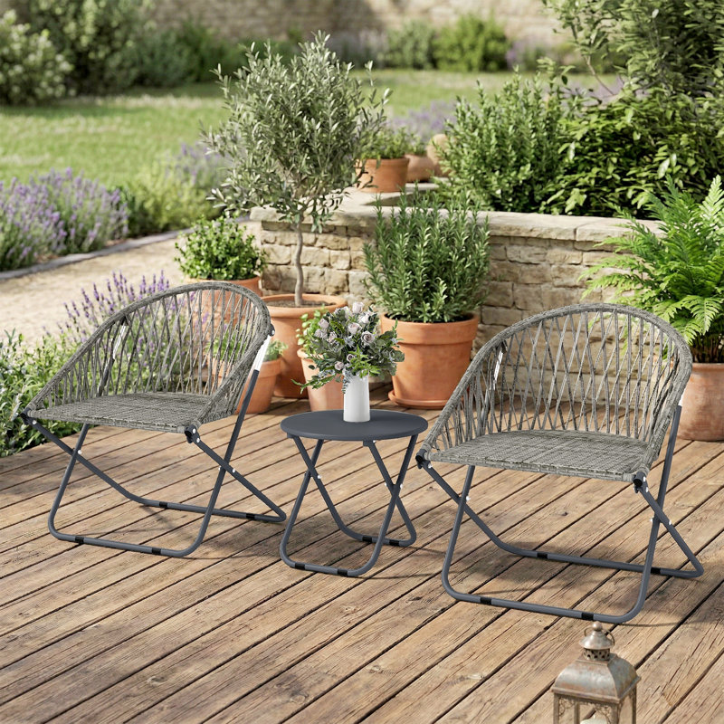 2 - Person Patio Dining Set with Round Table