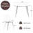 Harisan 4 - Person Glass Top Four Leg Dining Set-821447280-809913560