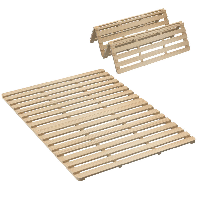 Japanese Style Tatami Platform Bed | Sturdy Solid Pine Wood Frame | Moisture Resistant & Warp-Free | Minimalist Low-Profile Design | Easy Assembly | Full
