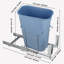 Poubelle coulissante VEVOR, poubelle simple 35L, poubelle de cuisine avec glissière, poignée, ensemble