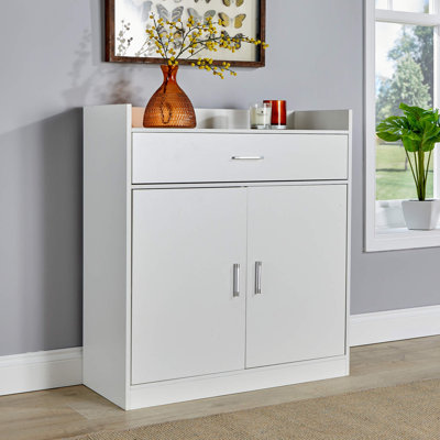 Novara 2 Door 1 Drawer Hallway Shoe Storage Cabinet