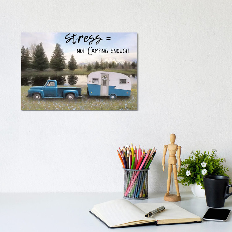 Camping Stress I by Lori Deiter - Wrapped Canvas Print, 20.32 cm H x 30.48 cm W