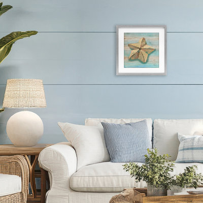 Rustic Coast Teak, reproduction d'art sous verre, conception de Paul Brent